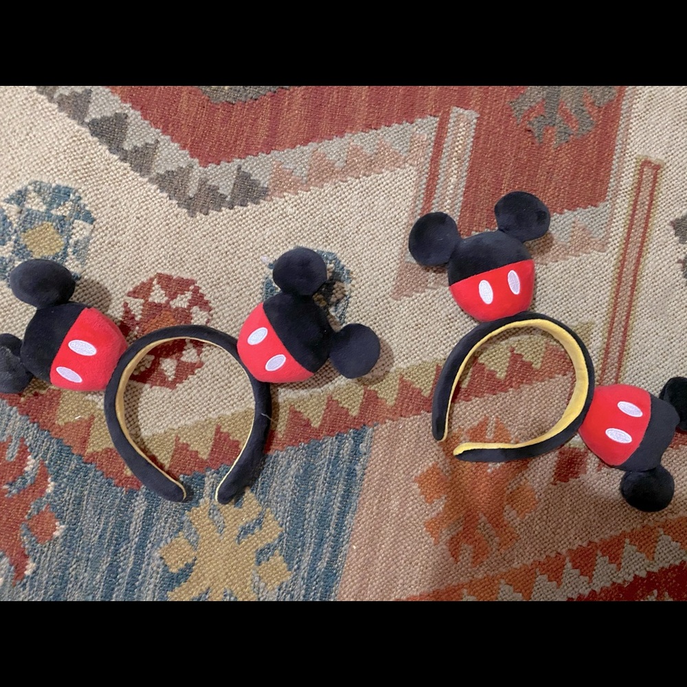 two authentic disney ears bought last week for $50.00 each!
